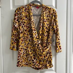 Sunny Leigh Yellow Print Top